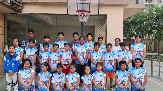 PS Magnum kids playing Baketball